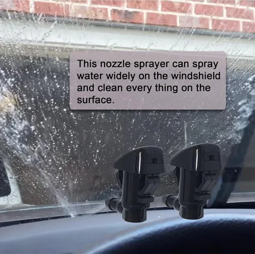 Vista 4 de Kit de boquillas para limpiaparabrisas delantero compatible con Dodge Durango 2011-2023, Jeep Grand Cherokee 11-23, Dodge Grand Caravan 11-14
