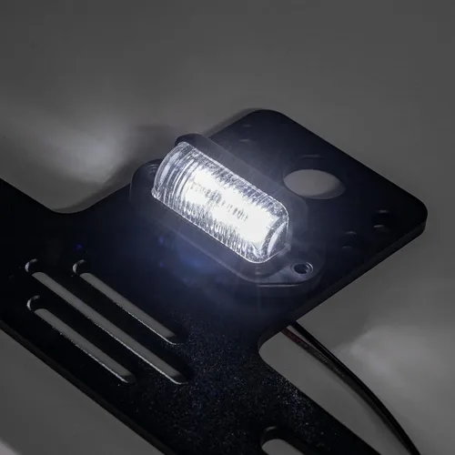 Vista 9 de WeiSen X3 Plug & Play Soporte para placa de matrícula con luz y enchufe de alimentación auxiliar/arnés LED Soporte de marco de matrícula compatible