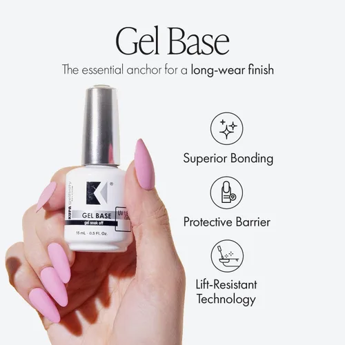 Vista 3 de KUPA Gelfinity - Esmalte de uñas de gel que se quita con remojo - Base y capa superior brillante y capa superior mate (sin necesidad de limpieza)