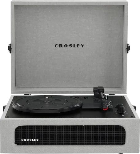 Vista 14 de Crosley CR8017B-TA Voyager - Tocadiscos portátil clásico de vinilo con Bluetooth de entrada/salida y altavoces integrados, color marrón
