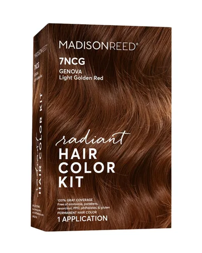 Vista 84 de Madison Reed - Kit de tinte radiante para el cabello, tinte permanente para el cabello, 100 % cobertura de canas, sin amoníaco, rojo Trieste 5NRM