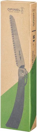 Vista 2 de Opinel Sierra plegable - Sierra plegable de acero al carbono para jardinería y campamento con mango de madera de haya