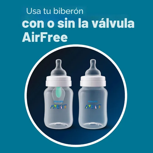 Vista 7 de Philips Avent - Biberones anticólicos, 11 onzas, con flujo de 3 pezones, 9.8 ft+, 4 unidades, transparente, SCY106/04