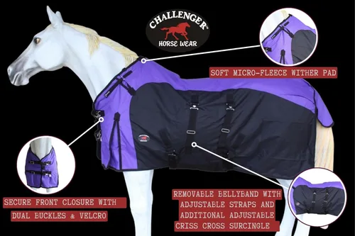 Vista 2 de CHALLENGER 68 "1200D Turnout Impermeable Forro Polar Manta de Invierno Mediano Sábana 384LG