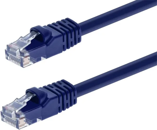 Vista 37 de Monoprice 100FT 24AWG Cat6 550MHz UTP Ethernet Cable de red de cobre desnudo - azul
