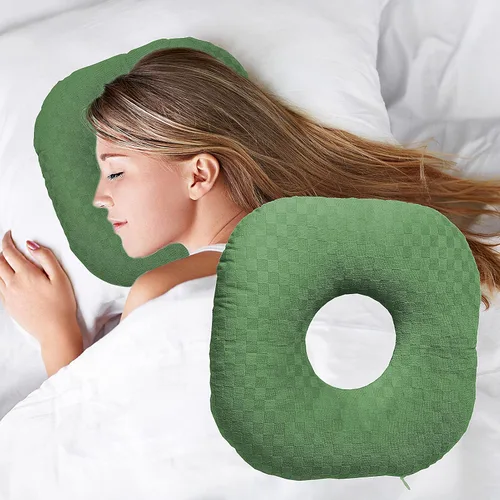 Vista 11 de Almohada para Perforación de Oídos para Dormir de Lado, Almohada con Orificio para Oído para CNH y Dolor de Oído, Inflamación de Oído, Úlceras por