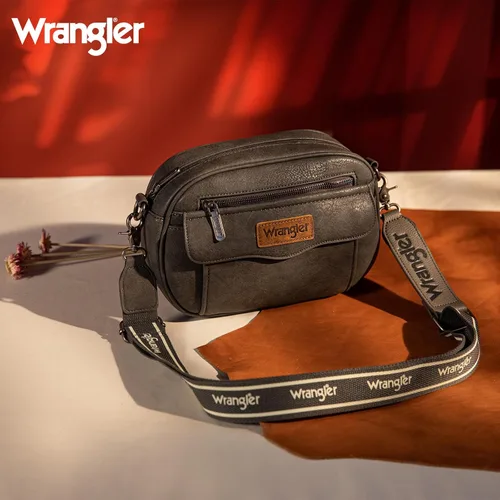 Vista 2 de Wrangler Bolsos cruzados para mujer, bolso de cámara a la moda con correa ancha