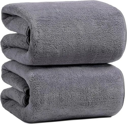 Vista 13 de MYFYL Juego de toallas de baño de alta calidad, secado rápido, toallas de microfibra de terciopelo coral altamente absorbentes, multiusos