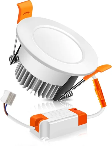 Vista 11 de LEDLightsWorld Iluminación empotrable LED regulable de 2 pulgadas, downlight, 3 W (equivalente a 35 W), luz blanca cálida de 3000 K, luz LED