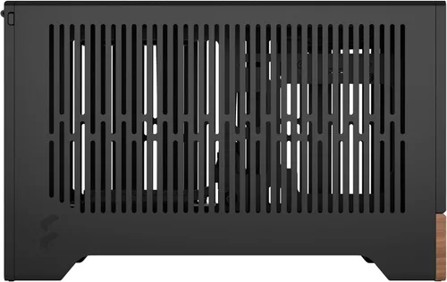 Vista 23 de Fractal Design Terra Graphite - Panel frontal de madera de nogal - Factor de forma pequeño - Carcasa para juegos Mini ITX - Cable elevador PCIe 4.0