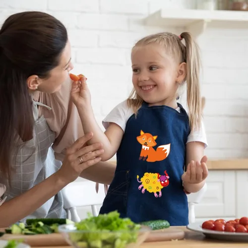 Vista 4 de Parche de transferencia para planchar, lindo animal, calcomanías para planchar, diseño de ciervo, león, pingüino, adhesivo de transferencia de calor