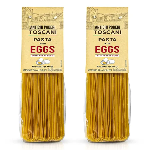 Vista 10 de Antichi Poderi - Pasta orgánica de tinta de calamar negro, fideos de pasta negra hechos con sémola de trigo duro, tinta de calamar y germen