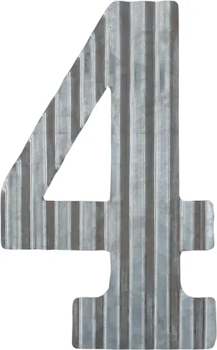 Vista 29 de COLLECTIVE HOME - Decoración de pared con letras de metal de 12 pulgadas, números de acero galvanizado, símbolos de decoración rústica para colgar