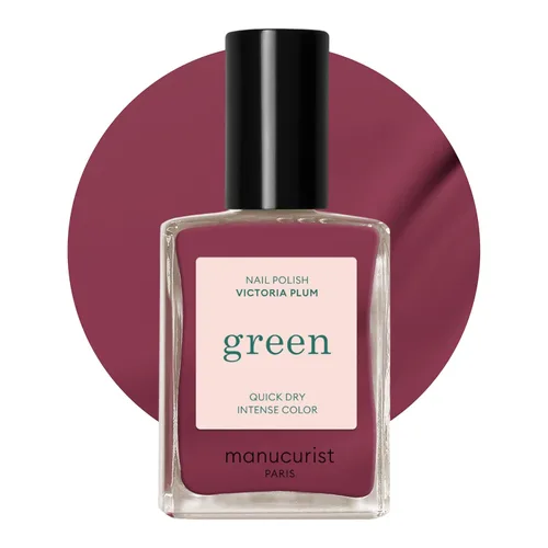 Vista 13 de Manucurist Green - Esmalte de uñas de secado rápido, color berenjena, esmalte de uñas morado oscuro, sin 9 unidades, a base de plantas y vegano,
