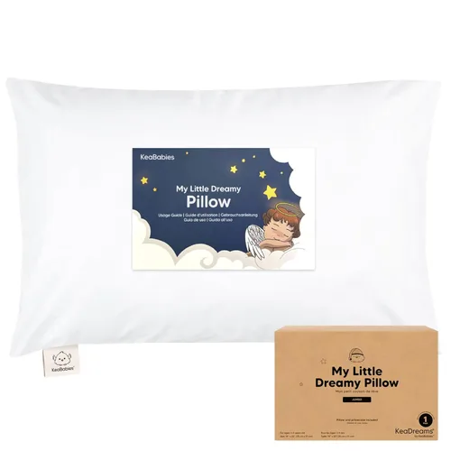 Vista 25 de KeaBabies Almohada para niños pequeños con funda de almohada, tamaño jumbo de 14 x 20 pulgadas, almohadas suaves de algodón orgánico para dormir