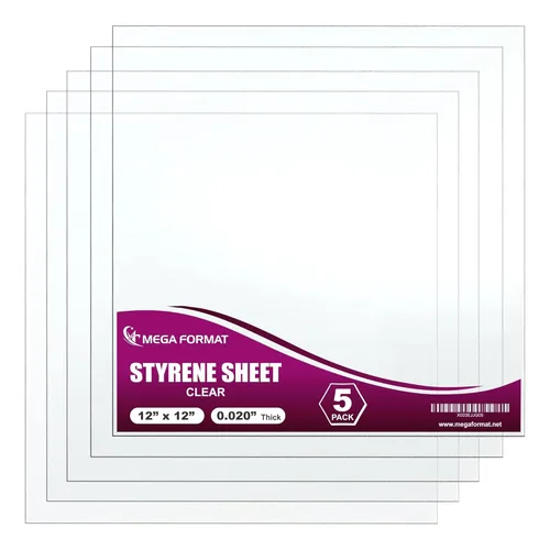 Vista 19 de Hoja de Plástico Flexible de Poliestireno Negro de 4" x 6" (0.020 de Grosor) Hoja de Estireno, Ideal para Proyectos de Modelado, Exhibiciones, Hojas