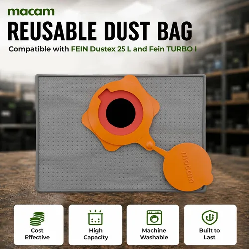 Vista 7 de Macam - Bolsa reutilizable para aspiradora compatible con extractor