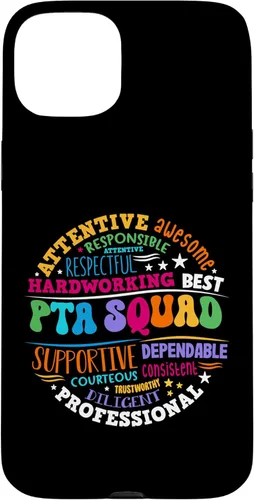 Vista 9 de iPhone 16 Parents Teacher Association Team Supporter PTA Squad Case