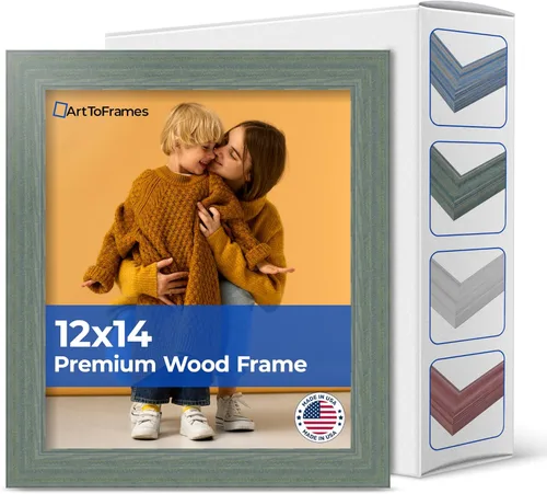 Vista 91 de Marco profundo de madera vincapervinca para fotografía 1.5 pulgadas de ancho.