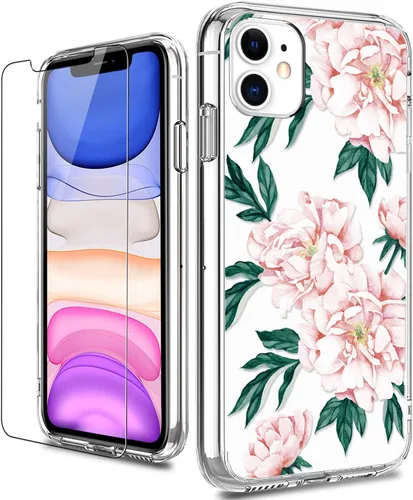 Carcasa 6.1 para iPhone 11, Bonita flor floreciente.