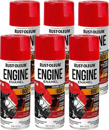 Vista 27 de Rust-Oleum 366428-6PK - Pintura en aerosol de esmalte para motor, 11 onzas, aluminio, (paquete de 6)