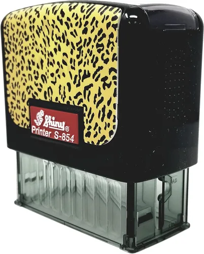 Brillante S-854 (placa frontal de guepardo) para depósito solamente sello autoentintado