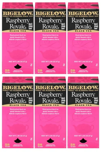 Vista 88 de Bigelow American Breakfast Black Tea, cajas de 20 sobres (paquete de 6), té negro con cafeína, 120 bolsas de té en total