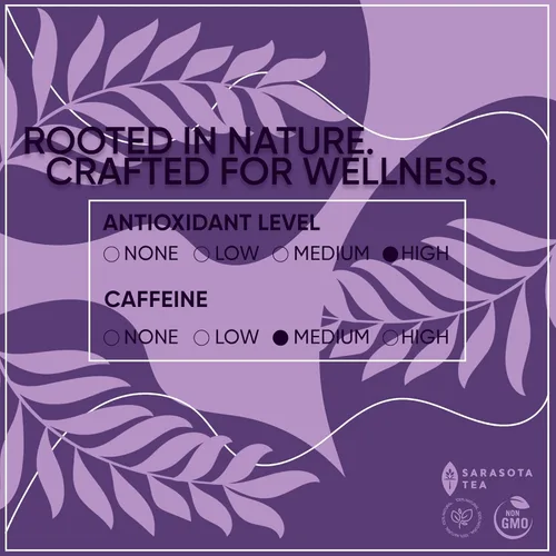 Vista 4 de Té de Sarasota, Té Earl Grey Original de Hoja Suelta, Bolsita de Té de Hoja Suelta, Té Negro Premium Gourmet, Bolsa de 16 Oz