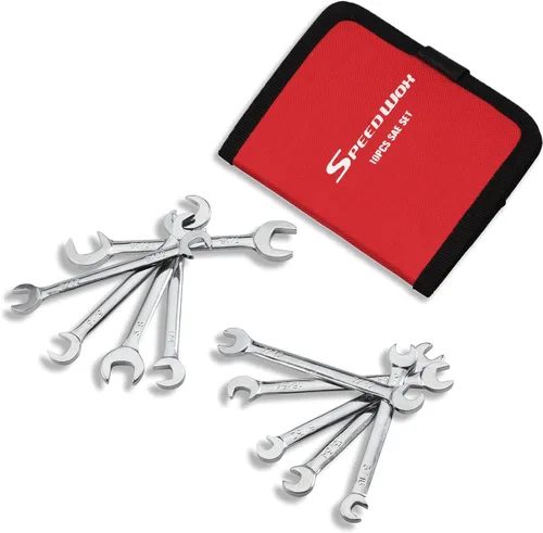 Vista 13 de Juego de Llaves de Encendido SPEEDWOX SAE Métricas Pequeñas Llaves Abiertas y de Caja Mini Juego de Llaves Combinadas con Fundas de Almacenamiento