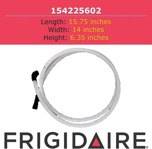 Vista 3 de Auténtico Frigidaire 154225602 - Manguera de drenaje para lavavajillas
