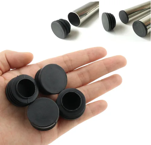 Vista 5 de Tapones redondos Plug DGZZI de plástico negro de 1.102 in, 24 unidades, tapa de extremo de silla negra Furnigear