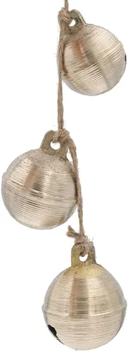 Vista 9 de Campanas colgantes rústicas de latón para decoración de pomos de puerta, decoración del jardín del hogar, tienderos, campana en cuerda