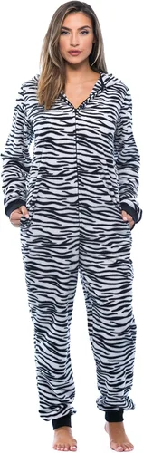 Vista 4 de Just Love - Pijama tipo enterizo para adultos con estampado de piel de animal