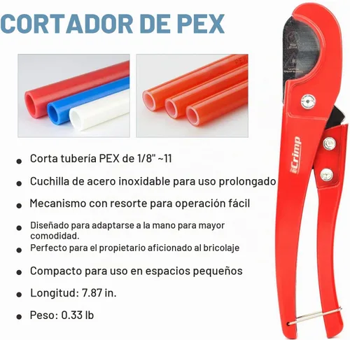 Vista 4 de iCrimp - Herramienta de cincha PEX bidireccional para abrazaderas de acero inoxidable de 3/8 a 1 pulgada