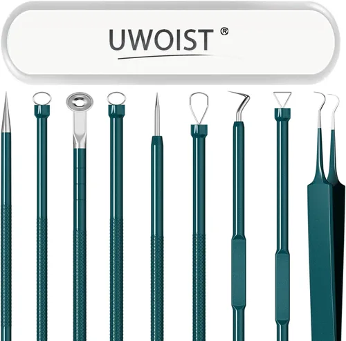 Vista 9 de Herramientas Removedoras de Puntos Negros Kit de Herramientas para Reventar Espinillas, Extractor de Comedones Kit de Eliminación de Acné