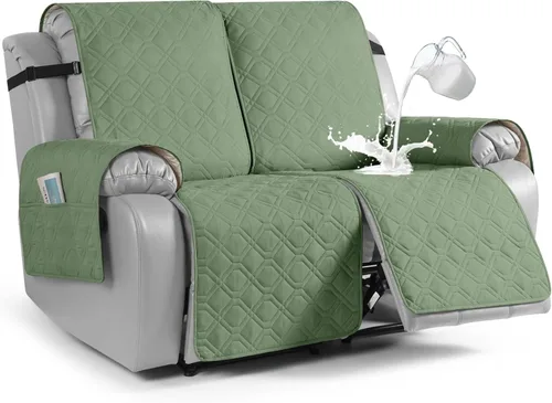 Vista 41 de VANSOFY Fundas impermeables para sofá reclinable, fundas para sofá, fundas lavables para sofá reclinable, protector antideslizante de muebles