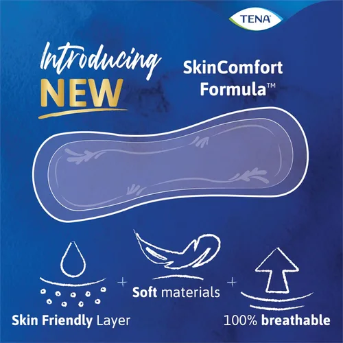 Vista 4 de TENA - Toallas para incontinencia, control de vejiga y posparto, para mujeres, absorción moderada, longitud regular, Sensitive Care, 20