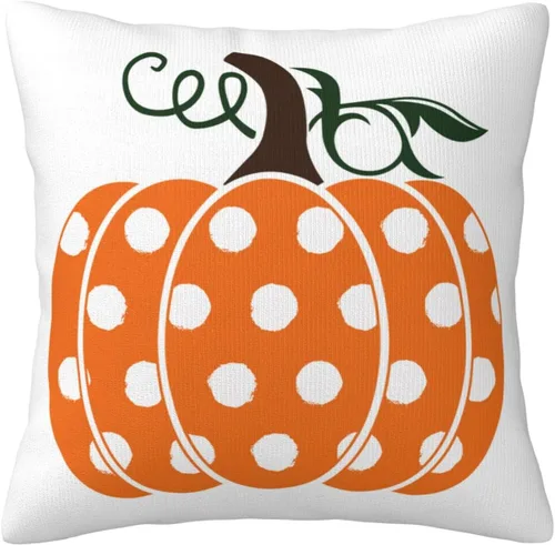 Vista 6 de JOOCAR Fundas de almohada de calabazas azules de 12 x 20 pulgadas, funda de almohada lumbar de otoño, decoración de Acción de Gracias, fundas
