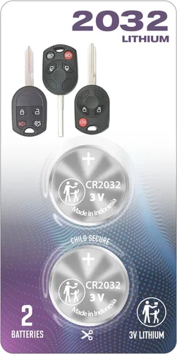 CR2032 - Batería de llavero remoto CR2032 OEM (paquete de 2) para Ford 2010-2020 Edge Explorer Fusion Mustang Flex Taurus para Lincoln Navigator MKZ
