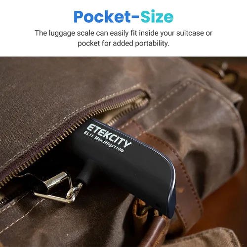 Vista 4 de Etekcity Balanza de equipaje, Gris, 1 paquete