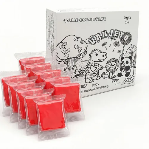 Vista 11 de Arcilla para modelar para niños, arcilla mágica VANJETO para niños secado al aire, arcilla súper suave para bricolaje Slime, arcilla de modelado