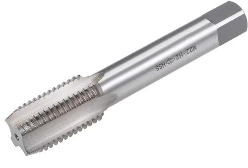 Vista 9 de uxcell Macho métrico de rosca de máquina M18 x 2.5 de alta velocidad de acero roscado roscado herramienta de roscado de flautas rectas