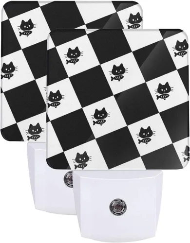 Vista 23 de Juego de 2 lámparas LED de noche enchufables de muñeco de nieve, con sensor automático, copos de nieve de Navidad, juego de 2 luces nocturnas