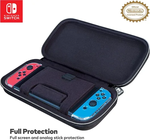 Vista 5 de Game Traveler Nintendo Switch Case - Switch OLED Case for Switch OLED, Switch and Switch Lite, Adjustable Viewing Stand & Bonus Game Cases, Deluxe