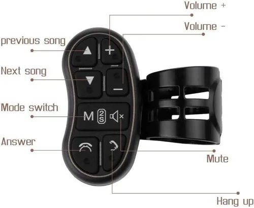 Vista 5 de Reproductor de DVD GPS universal para coche, control remoto inalámbrico, botón de control remoto para volante de navegación de coche, DVD/2 DIN