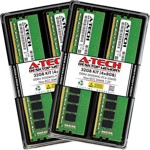 Vista 11 de A-Tech 8GB DDR4 3200 MHz UDIMM PC4-25600 (PC4-3200AA) CL22 DIMM Módulo de Memoria RAM de Escritorio No ECC