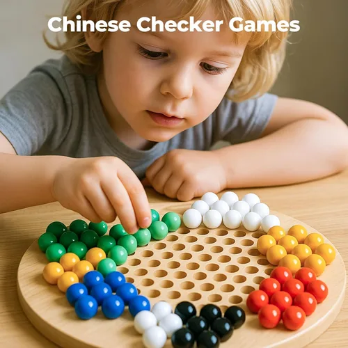 Vista 7 de POPLAY Juego de 60 canicas de vidrio, para juego de mesa de mármol, juego de mesa de damas chinas, 5/8 pulgadas, 6