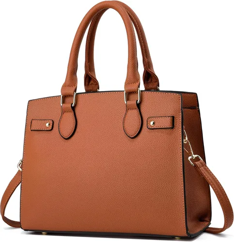 Vista 17 de Carteras y bolsos para mujer, bolso de mano de moda con asa superior