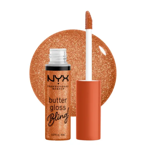 Vista 13 de NYX MAQUILLAJE PROFESIONAL Brillo de mantequilla azúcar moreno brillo de labios no pegajoso - Cinnamon Roll (Gris Marrón)