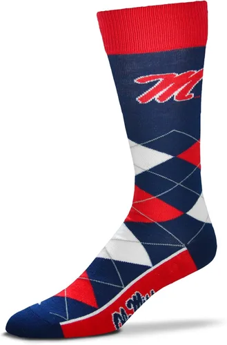 Vista 15 de FBF NCAA calcetines de equipo unisex para adultos Argyle Line Up